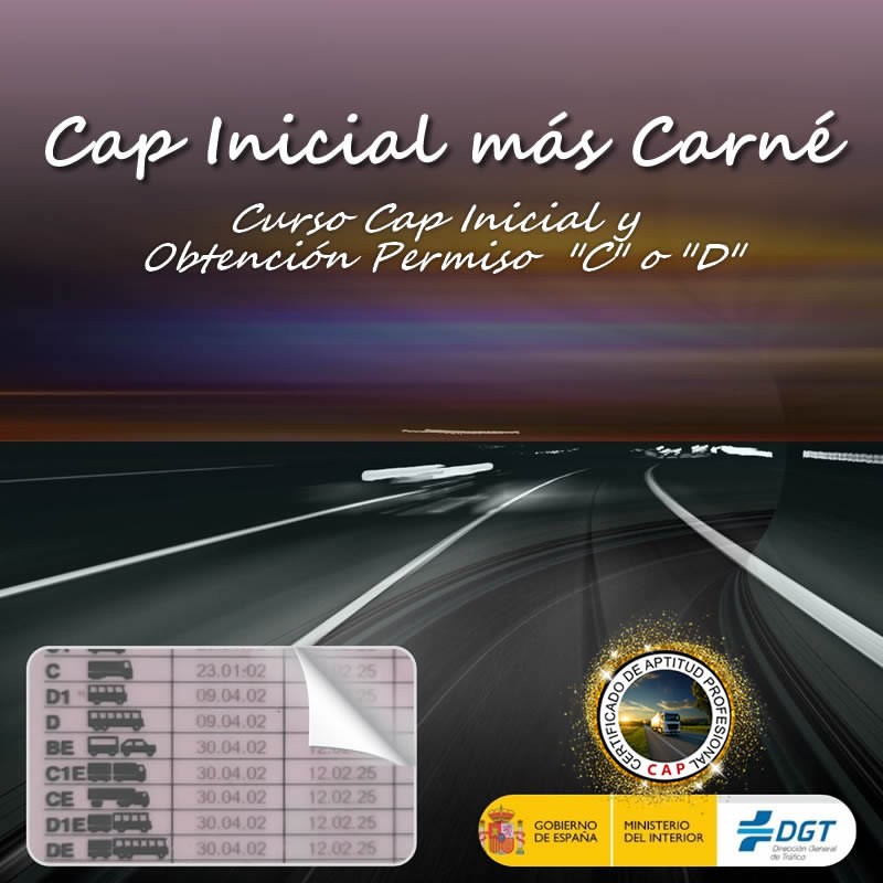 Curso CAP inicial más Carnet camión o autobus en A Coruña - fácil