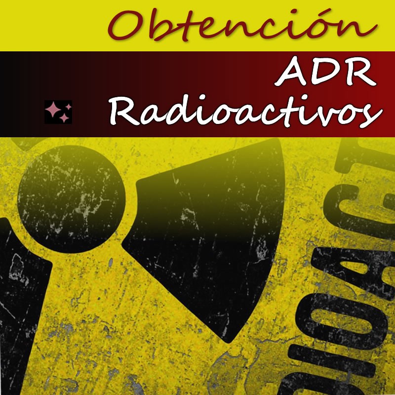 Curso Adr Radioactivos Obtención Barcelona | fecha precio Curso Adr Radioactivos Obtención Barcelona | fecha precio